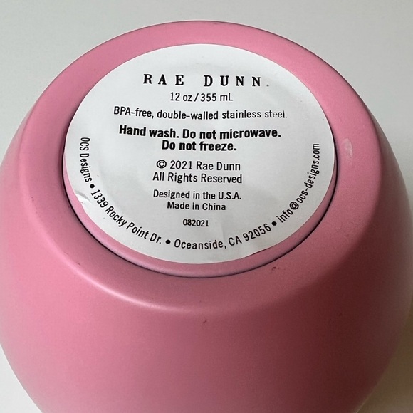 ❗️4/$65❗️Rae Dunn 12 oz. insulated wine tumbler. WIFEY! Pink! - Picture 7 of 7